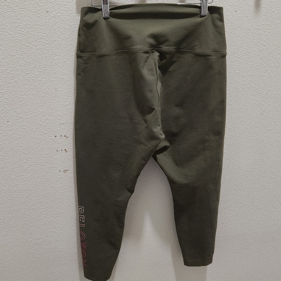Peloton Olive Green Logo High Waist Leggings 23" Inseam Performance Women’s XL - Picture 4 of 6